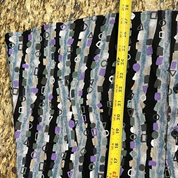 Beau Chemise Cotton Geo Pattern 3/4 Sleeve Blouse Top Size M - Picture 7 of 8